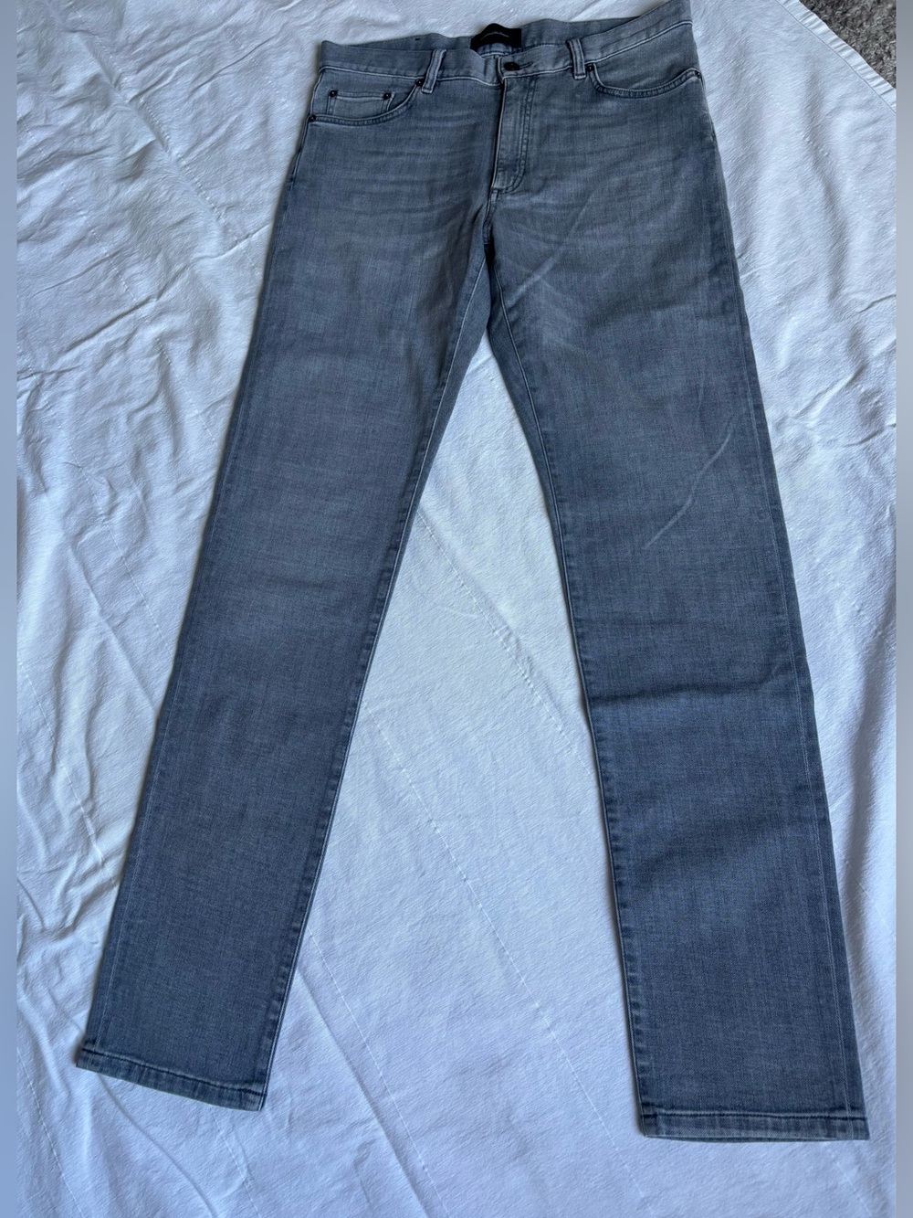 Ermenegildo Zegna Men’s Charcoal Skinny Jeans